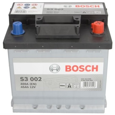 Baterie Bosch S3 45Ah 400A 12V 0 092 S30 020